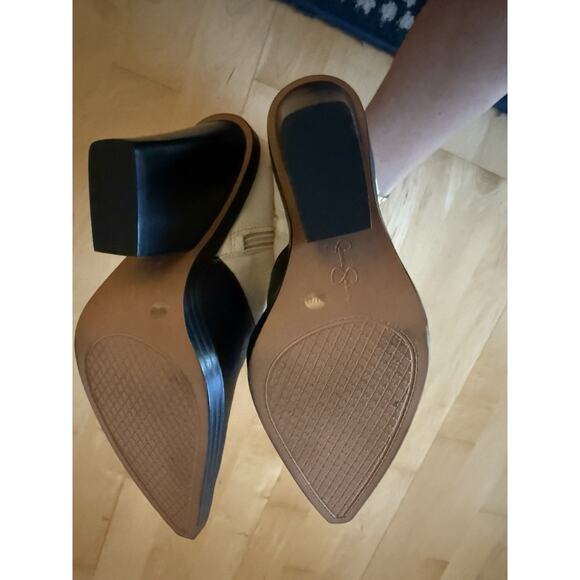 NEW JESSICA SIMPSON JS-LESIA Boots Black White Western Cowboy Booties 40 / 9 - Picture 3 of 4